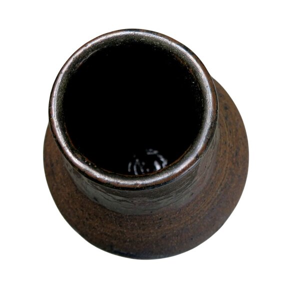 Vintage Studio Pottery Bottle – Signed “Dutton” 1962, Rustic Stoneware Vase with - Picture 5 of 6